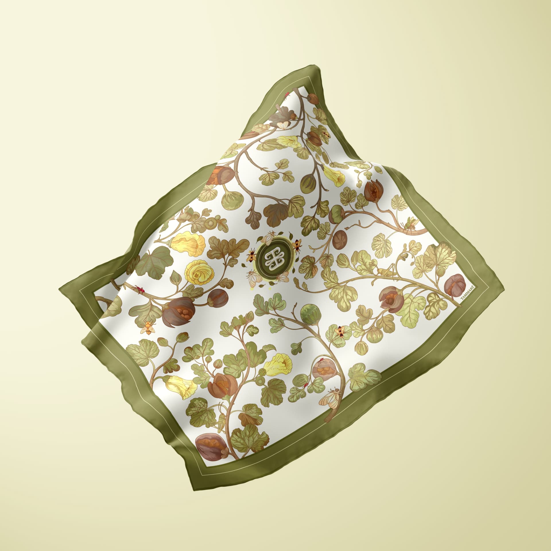 Matohwe silk scarf — full flat artwork